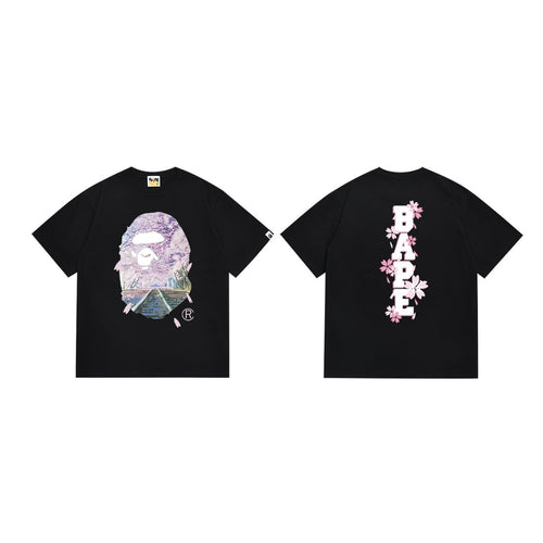 BAPE Ape Head Cherry Blossom Graphic T-Shirt — hero