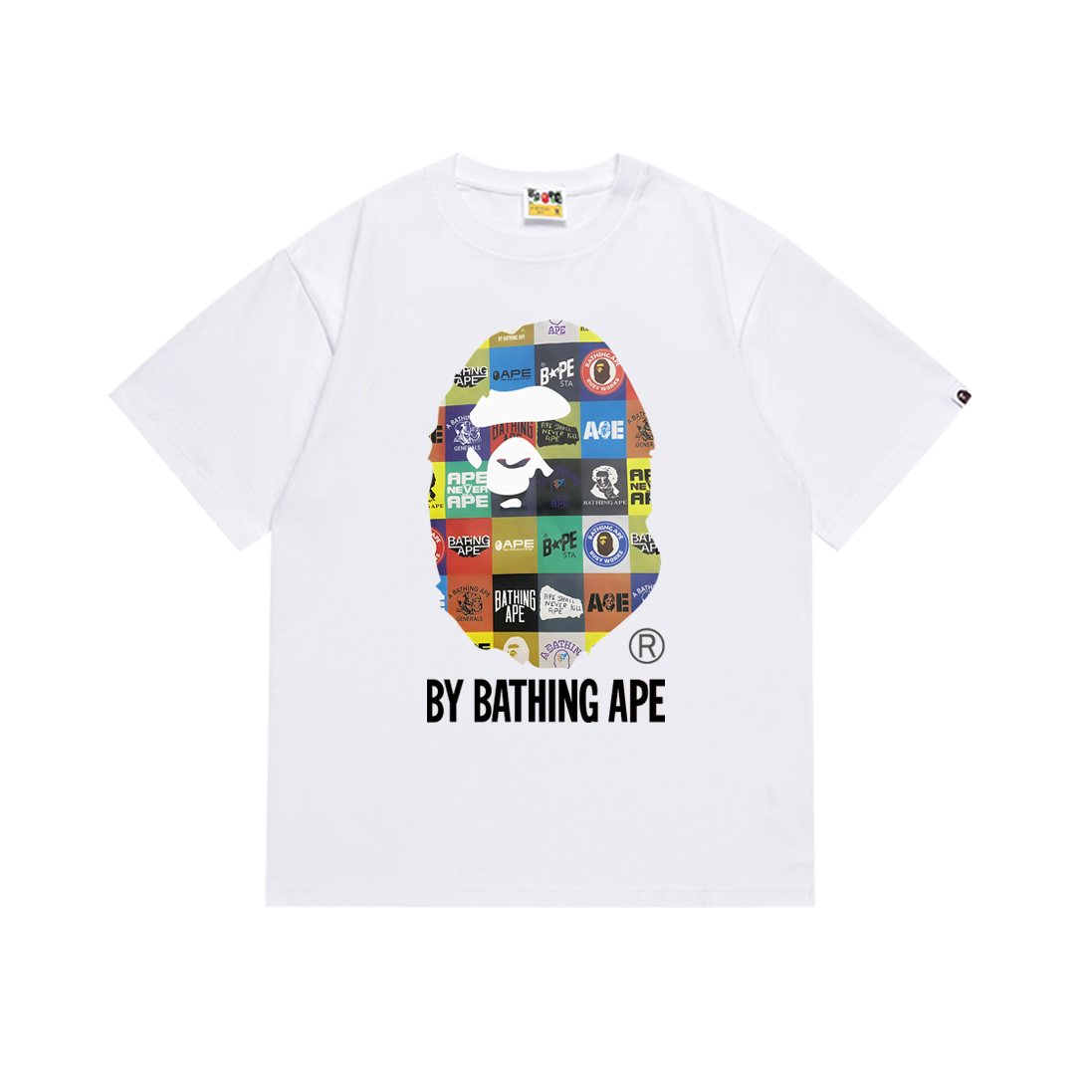 BAPE Multicolor Ape-Head Graphic T-Shirt — front