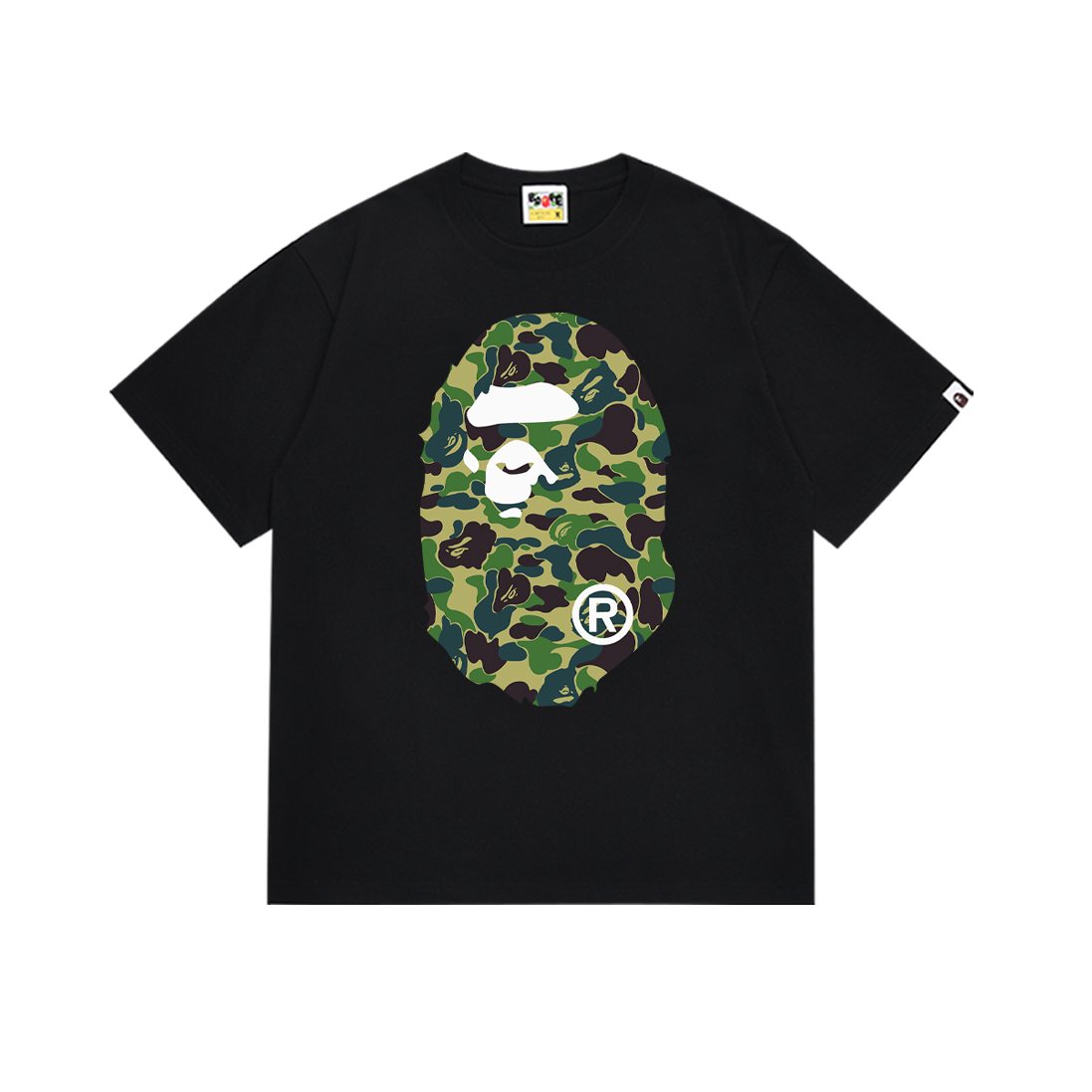 BAPE Camouflage Ape-Head Graphic Short-Sleeve T-Shirt — front