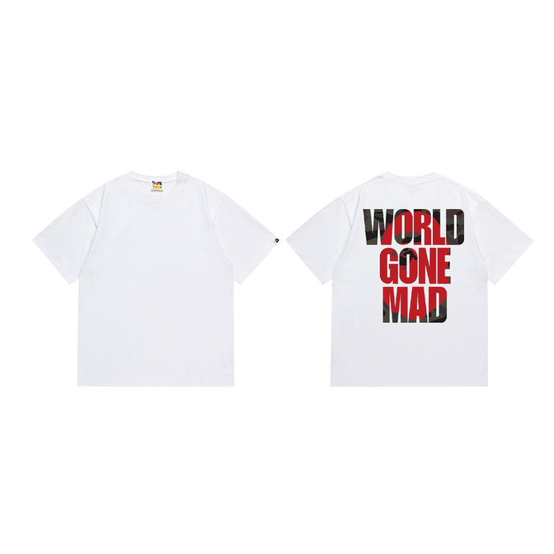 BAPE World Gone Mad Short-Sleeve T-Shirt — front