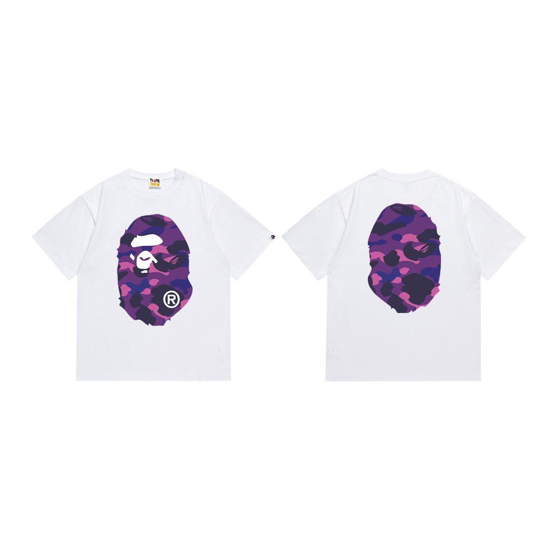 BAPE Ape Face Camo Graphic T-Shirt — front