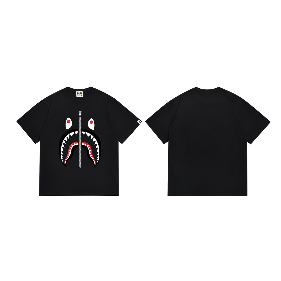 BAPE Shark Zip Graphic T-Shirt — front