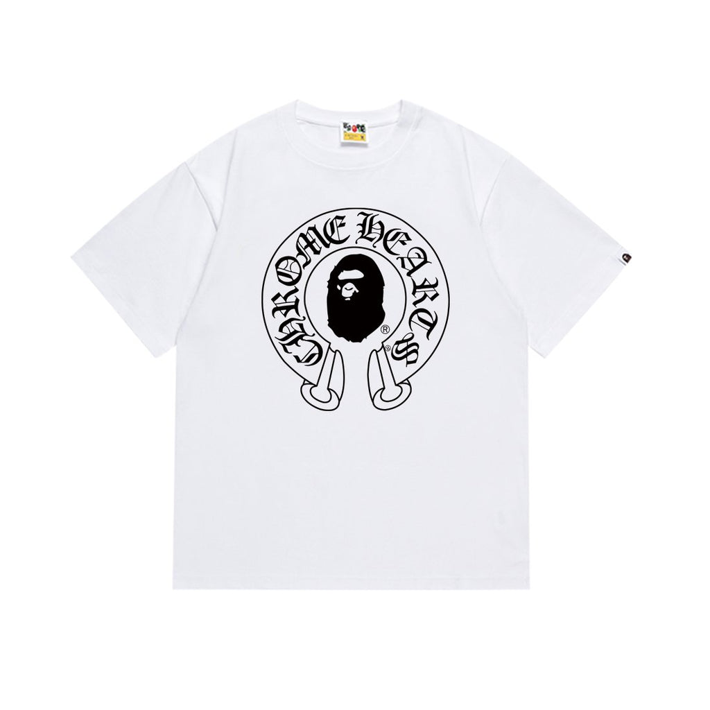 BAPE Ape & Flower Graphic Short-Sleeve T-Shirt — front