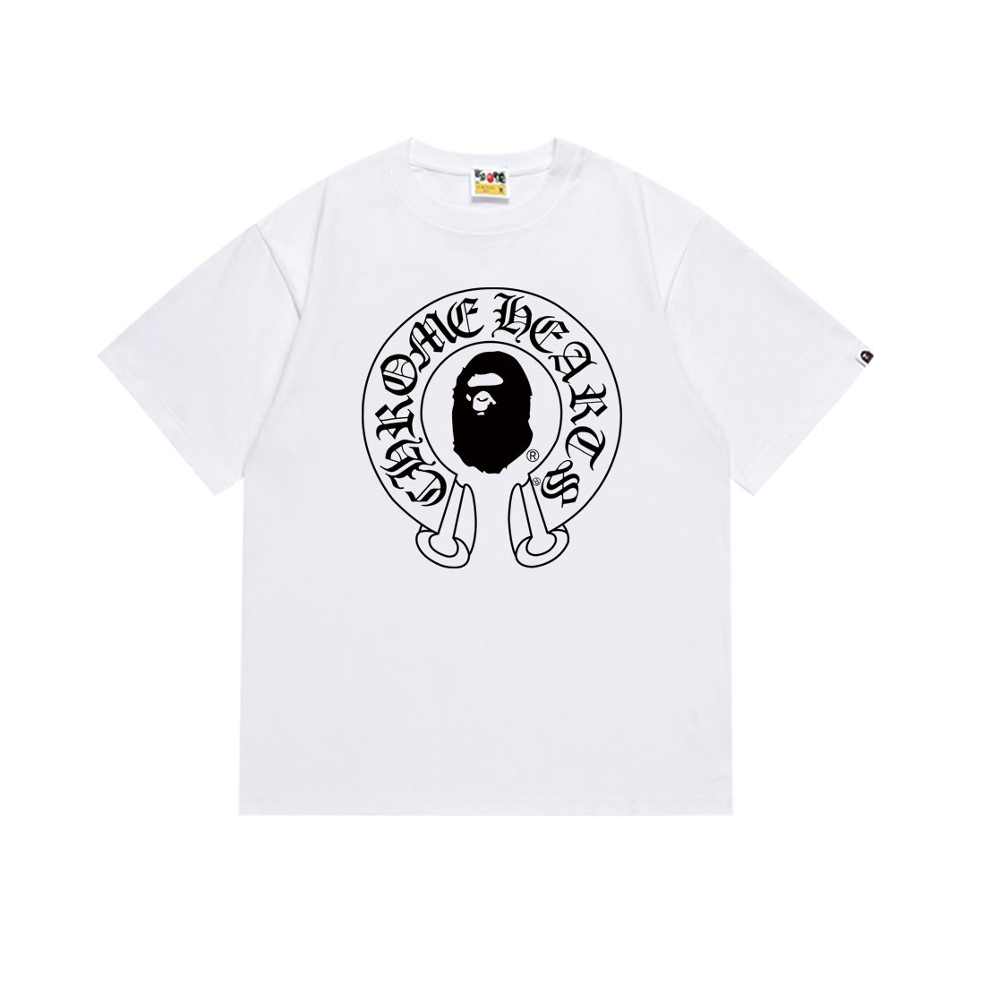BAPE Ape & Flower Graphic Short-Sleeve T-Shirt — front