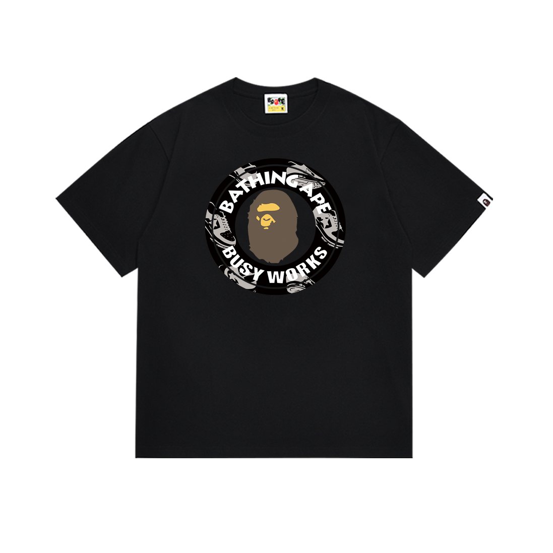 BAPE Ape-Head Circle Graphic T-Shirt — front