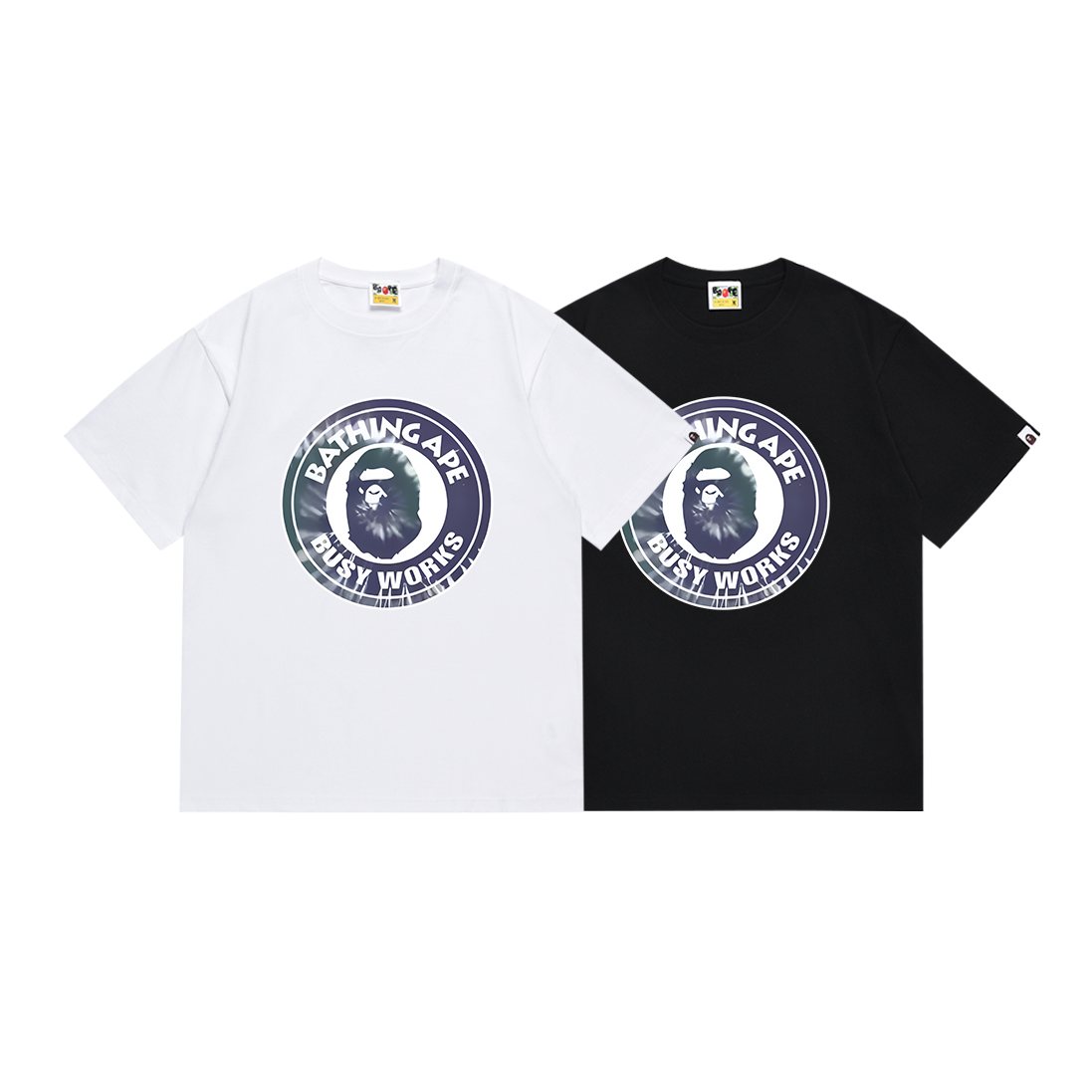 BAPE Busy Works Iridescent Circle Graphic T-Shirt — comparison
