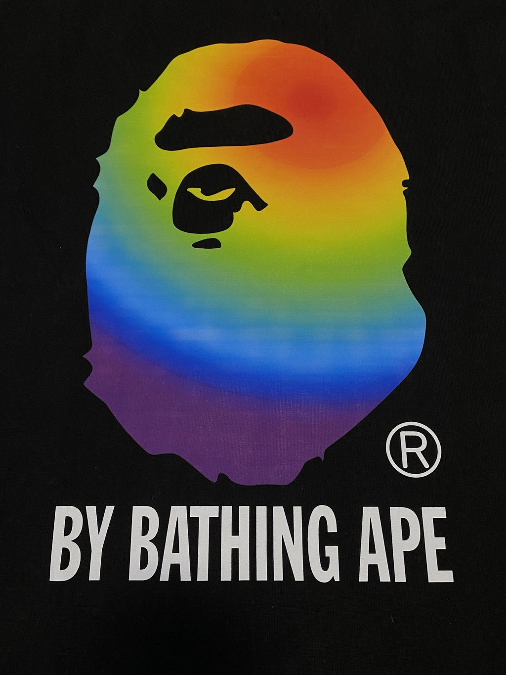 BAPE Rainbow Ape Head Graphic T-Shirt — detail