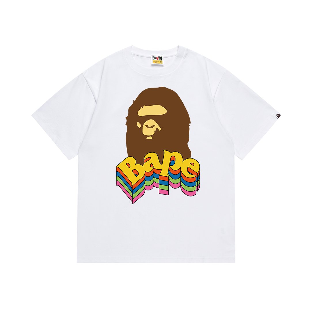 BAPE Ape Rainbow Graphic T-Shirt — front