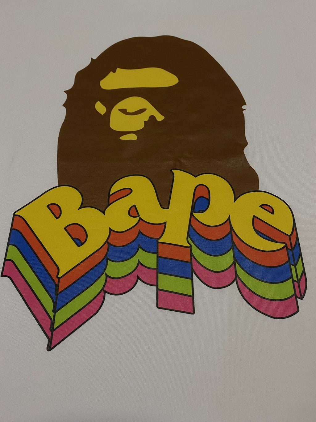 BAPE Ape Rainbow Graphic T-Shirt — detail