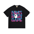 BAPE Stacked Typography Ape Head Graphic T-Shirt — front