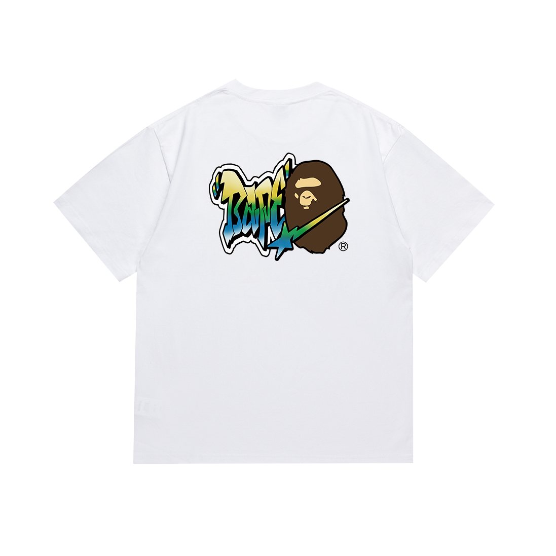 BAPE Graffiti Ape-Head Graphic T-Shirt — back