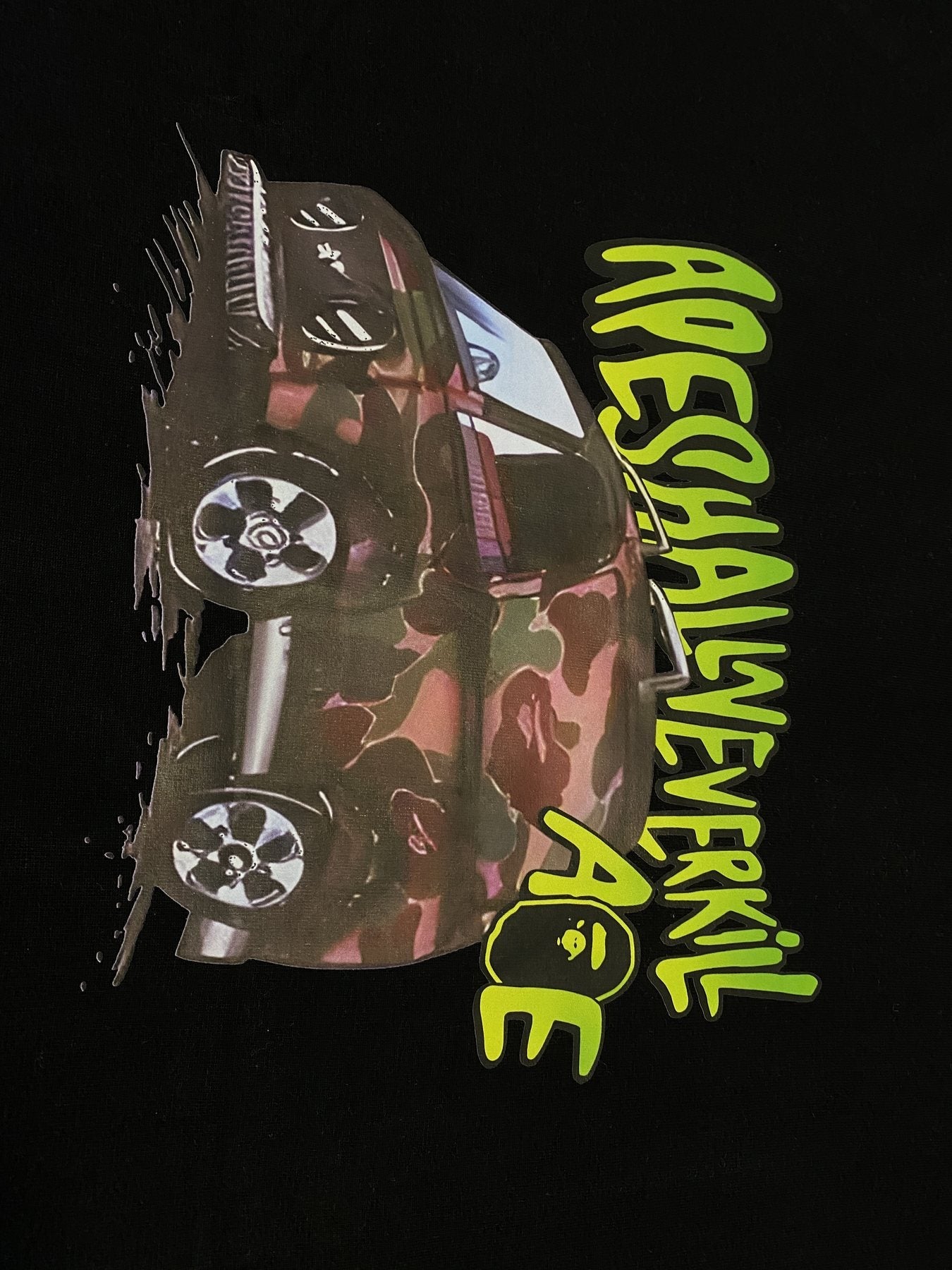 BAPE Car Graphic Short-Sleeve T-Shirt — detail