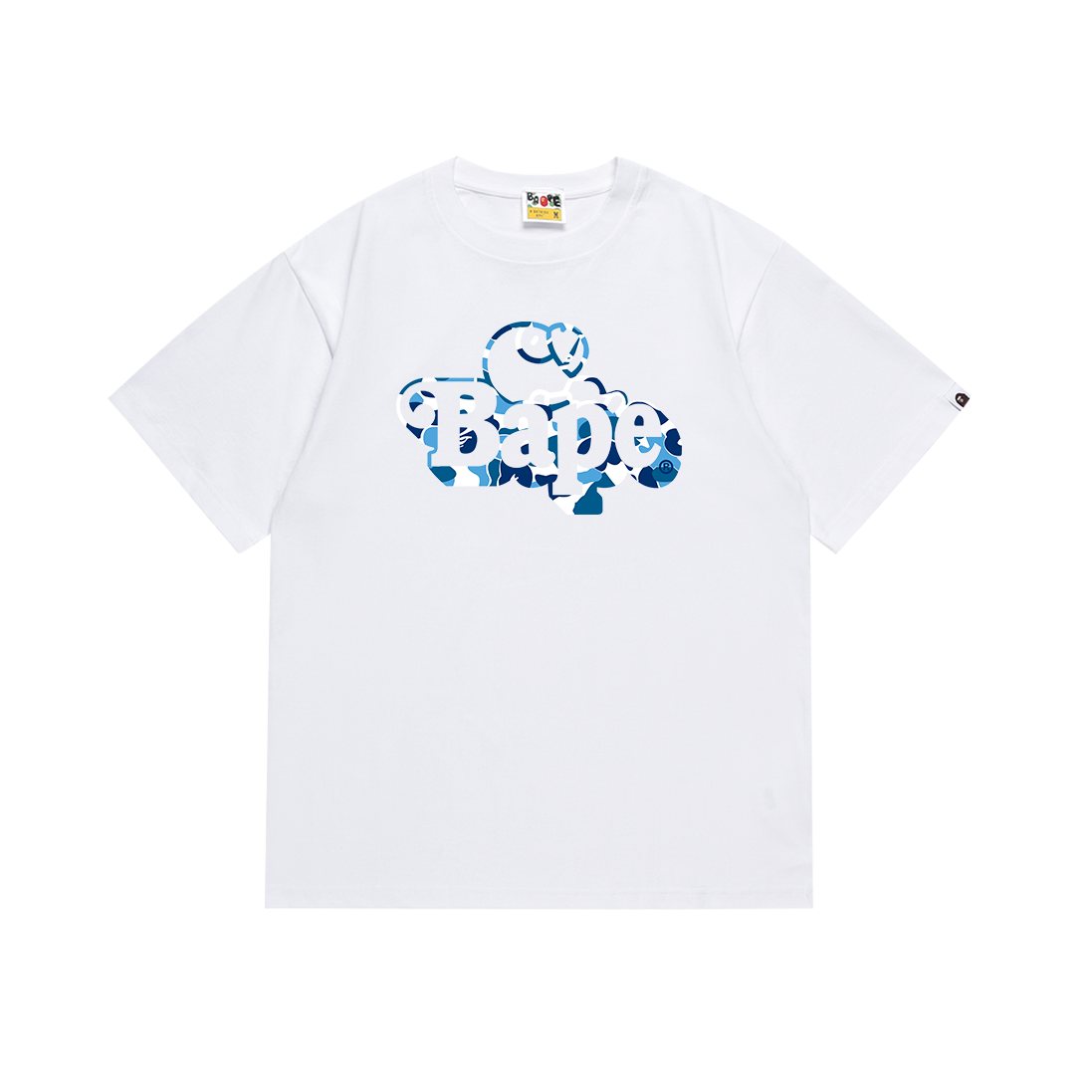 BAPE Blue Camo Graphic T-Shirt — front