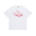 BAPE Pink Camo Graphic Short-Sleeve T-Shirt — front