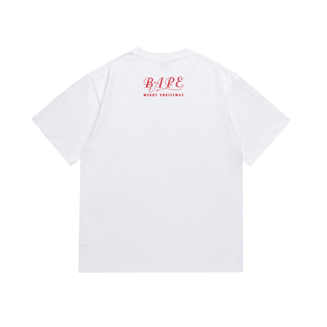 BAPE Merry Christmas Ape Head Graphic T-Shirt — back