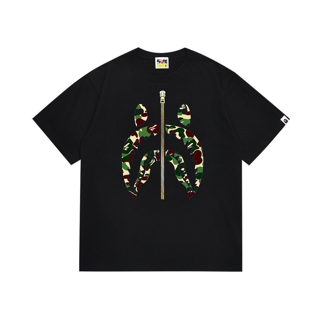 BAPE Blue Camo Head Graphic T-Shirt — front