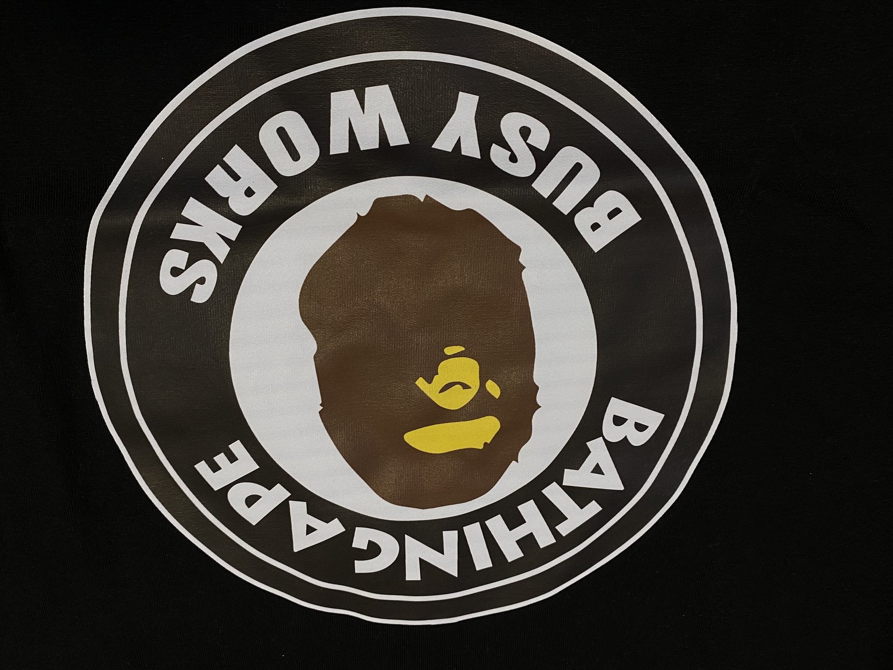 BAPE Busy Works Circle Graphic T-Shirt — detail