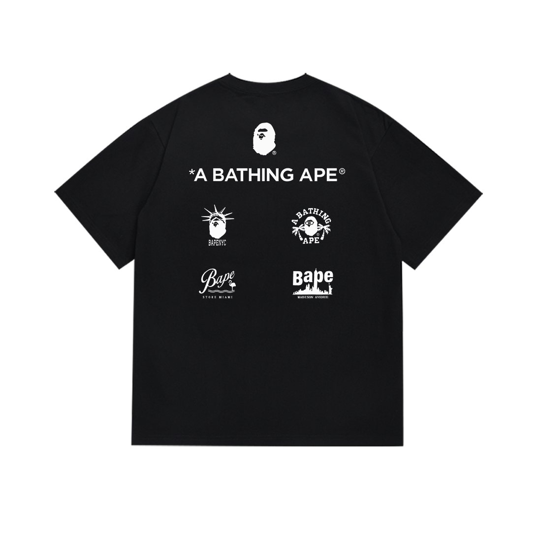 BAPE Front & Back Graphic T-Shirt — back