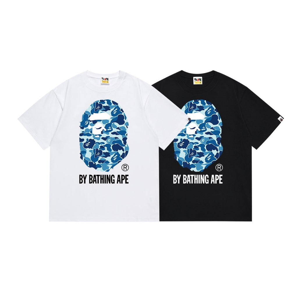 BAPE Blue Camo Ape Head Graphic T-Shirt — comparison