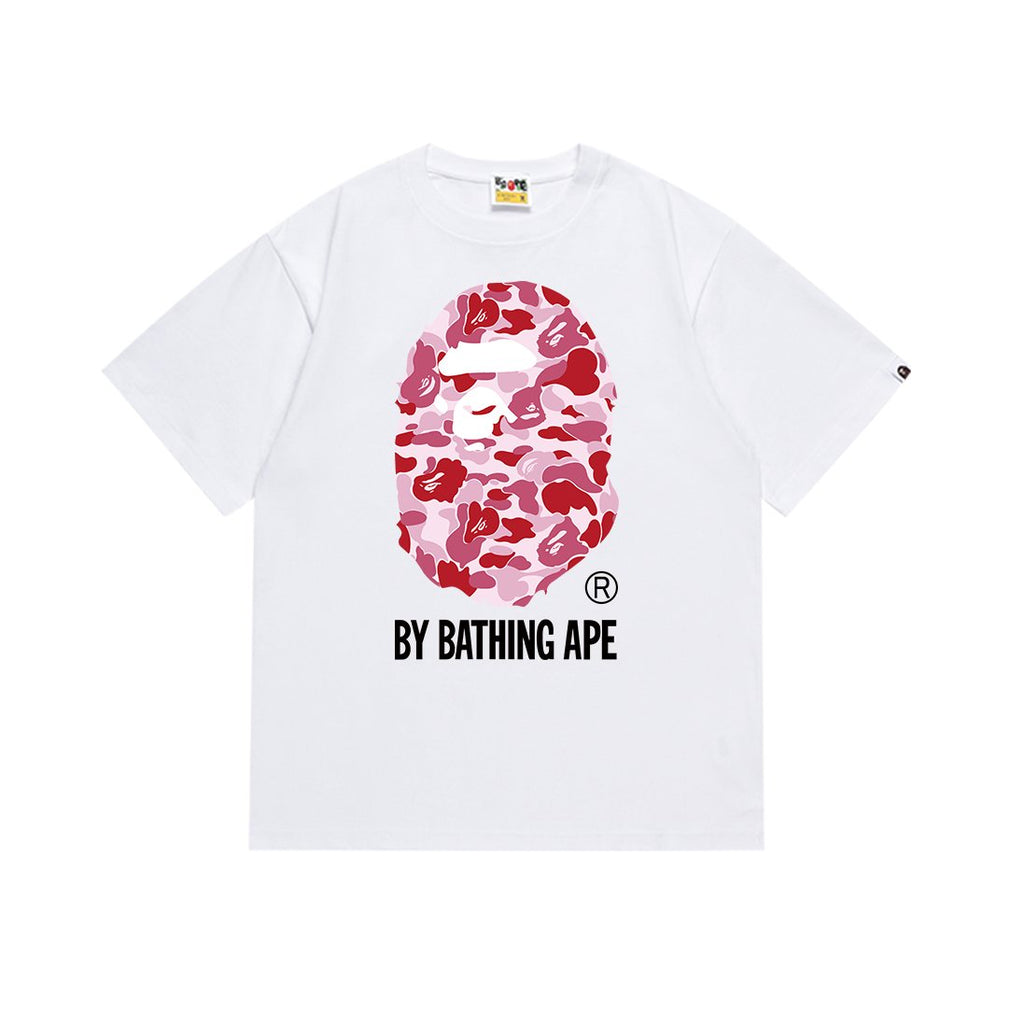 BAPE Pink Camo Ape Head Graphic T-Shirt — front