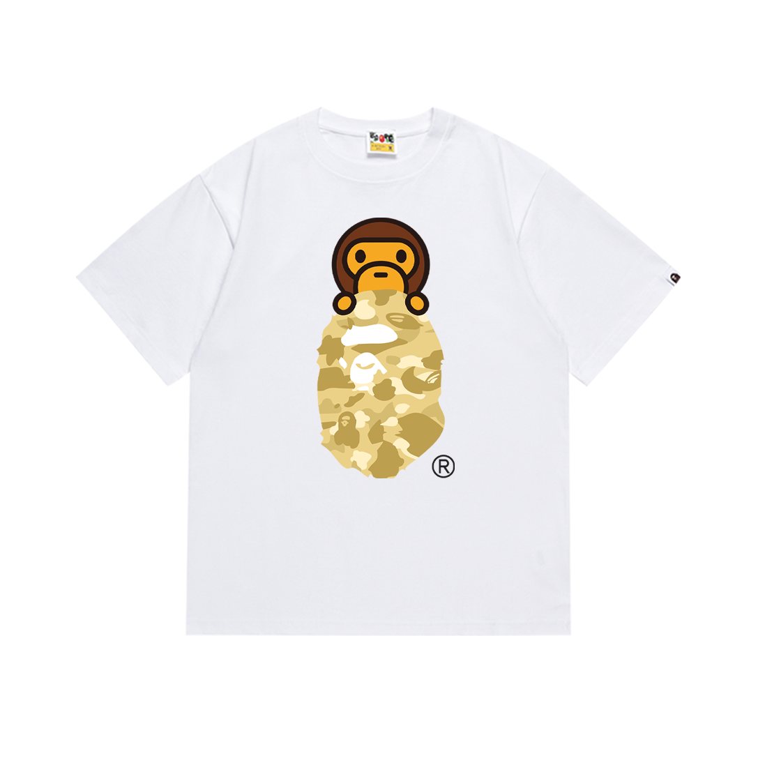 BAPE Camo Ape-Head Graphic T-Shirt — front