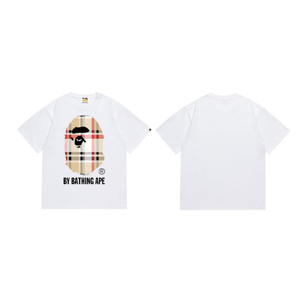 BAPE Check Ape-Face Graphic T-Shirt — hero
