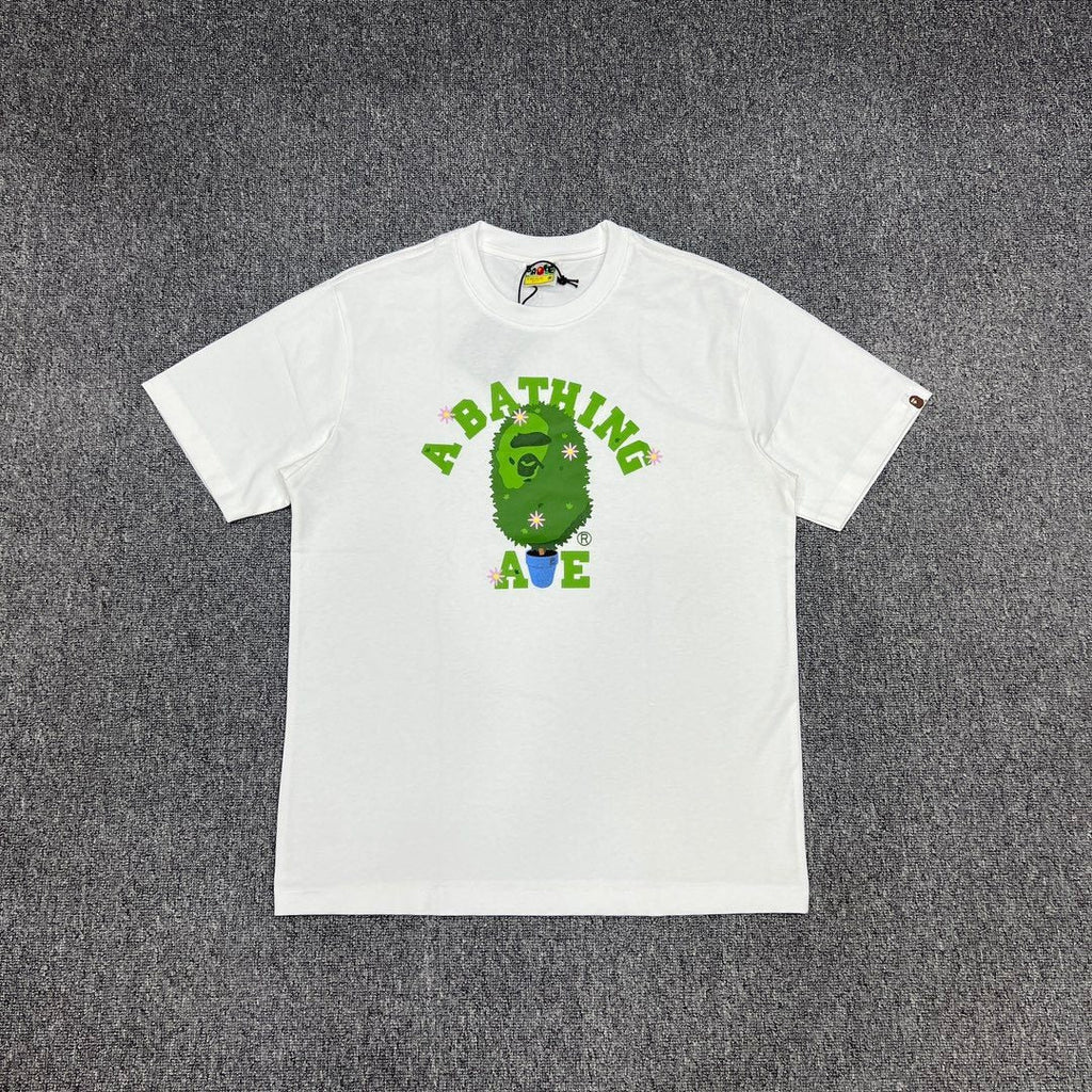 BAPE Green Camo Face Graphic T-Shirt — front