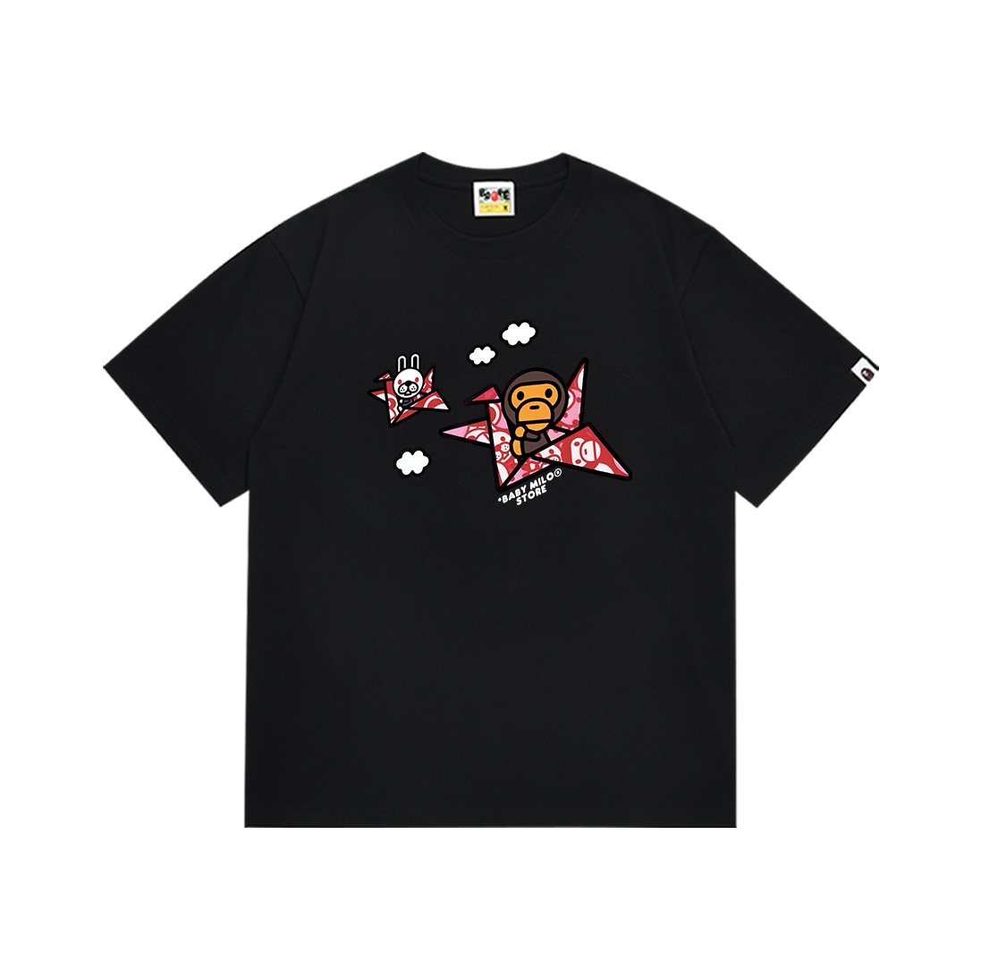 BAPE Airplane Cartoon Graphic T-Shirt — front