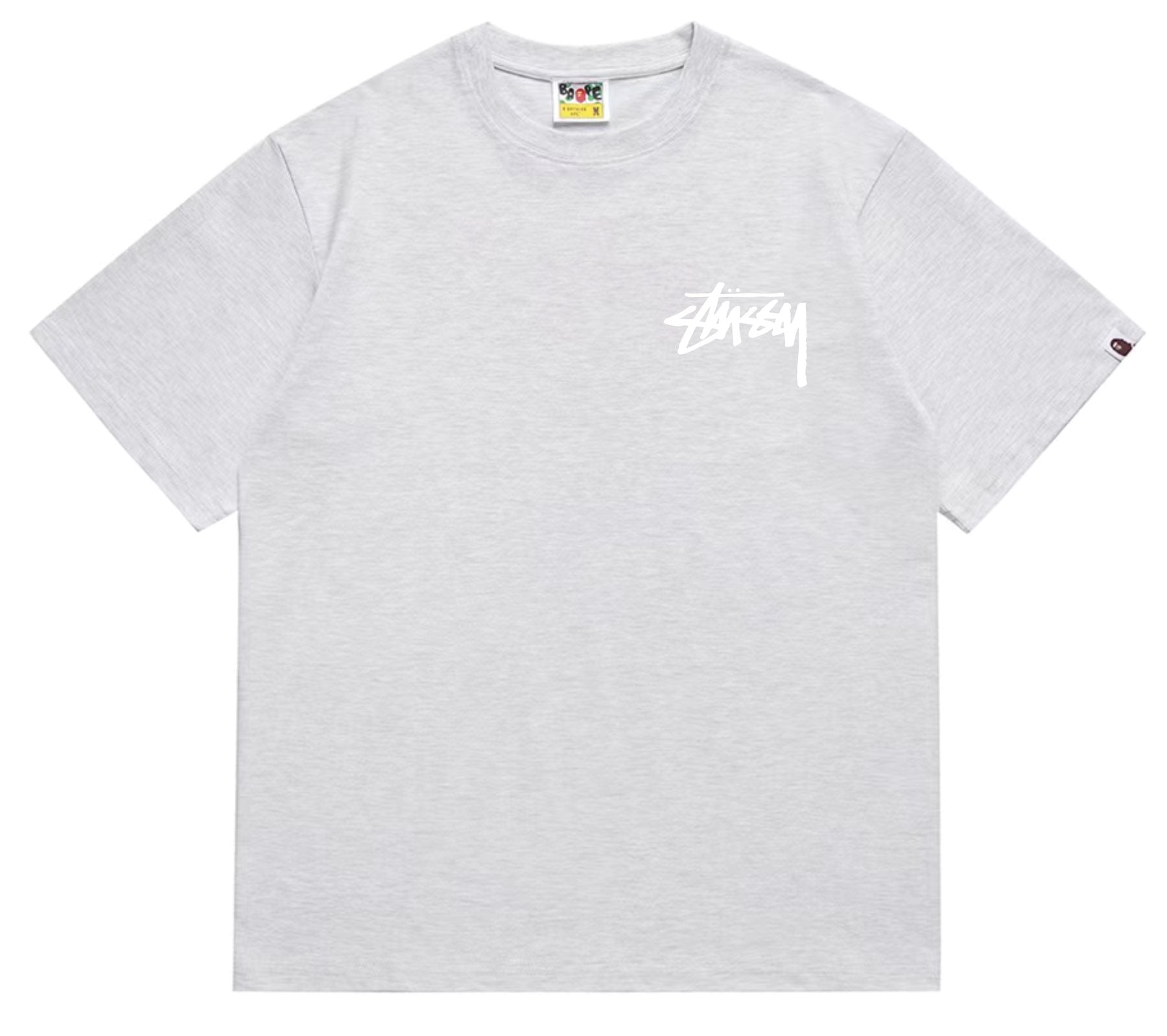 BAPE Stussy-Style Ape Graphic T-Shirt — front