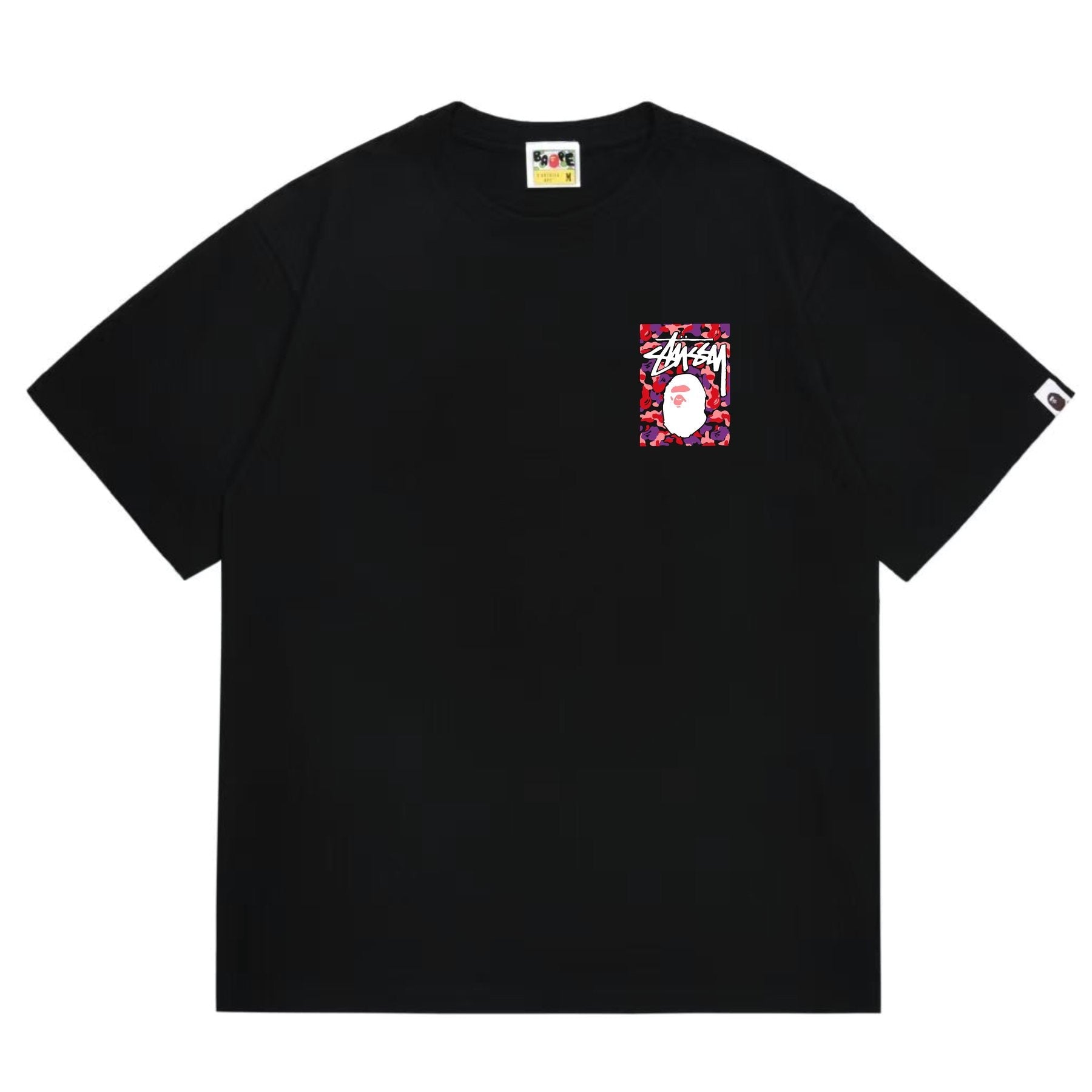 BAPE Warm Camo Ape Graphic Short-Sleeve T-Shirt — front