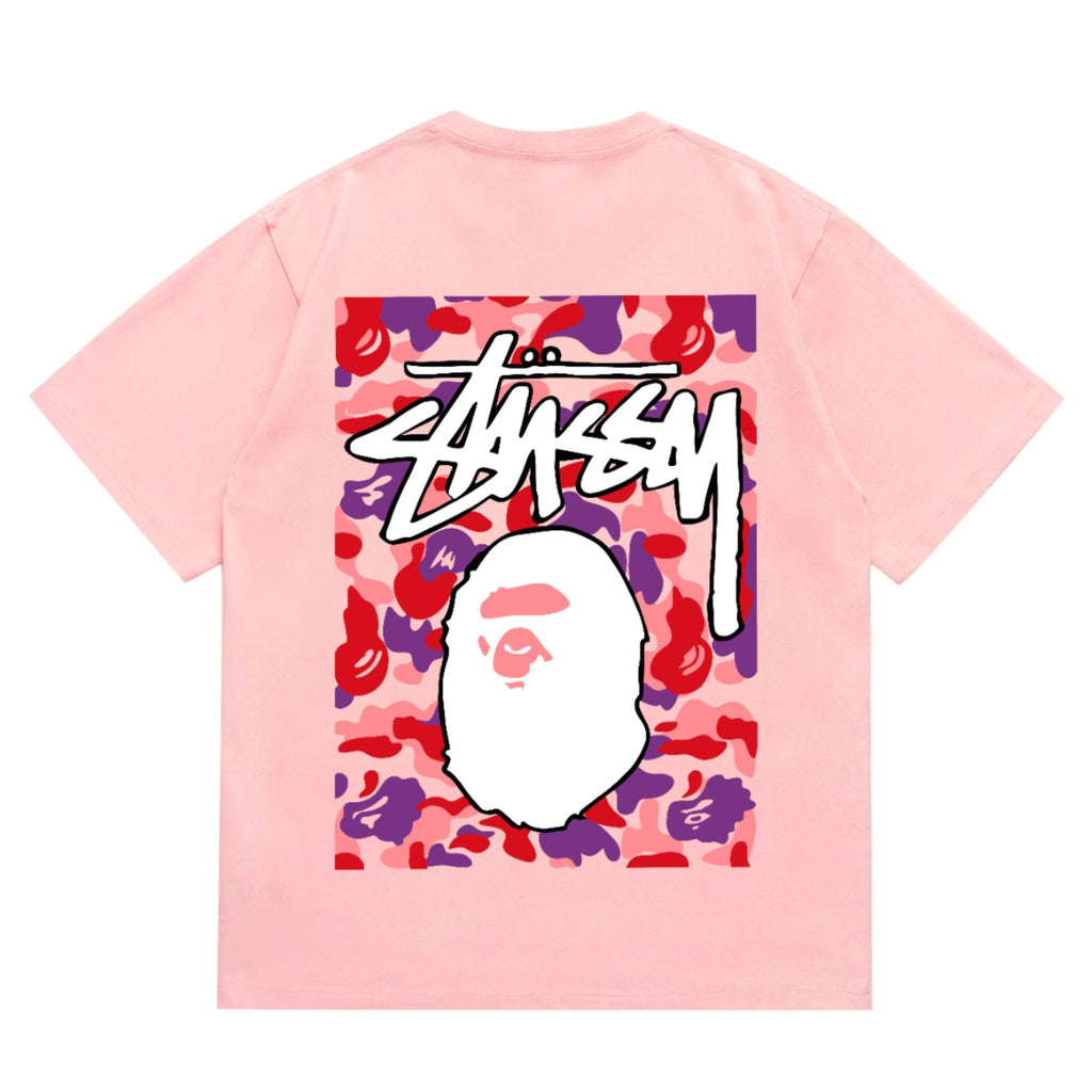 BAPE Warm Camo Ape Graphic Short-Sleeve T-Shirt — back