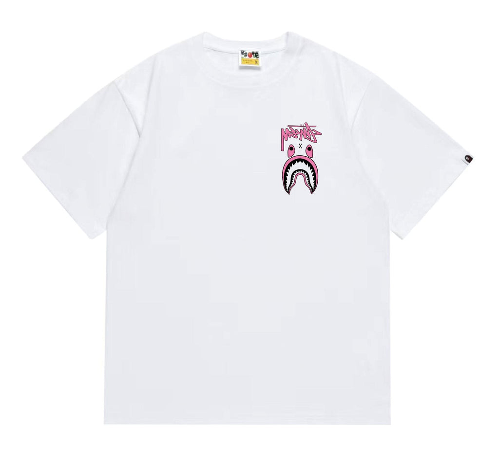 BAPE Contrast Shark Wordmark Graphic T-Shirt — front