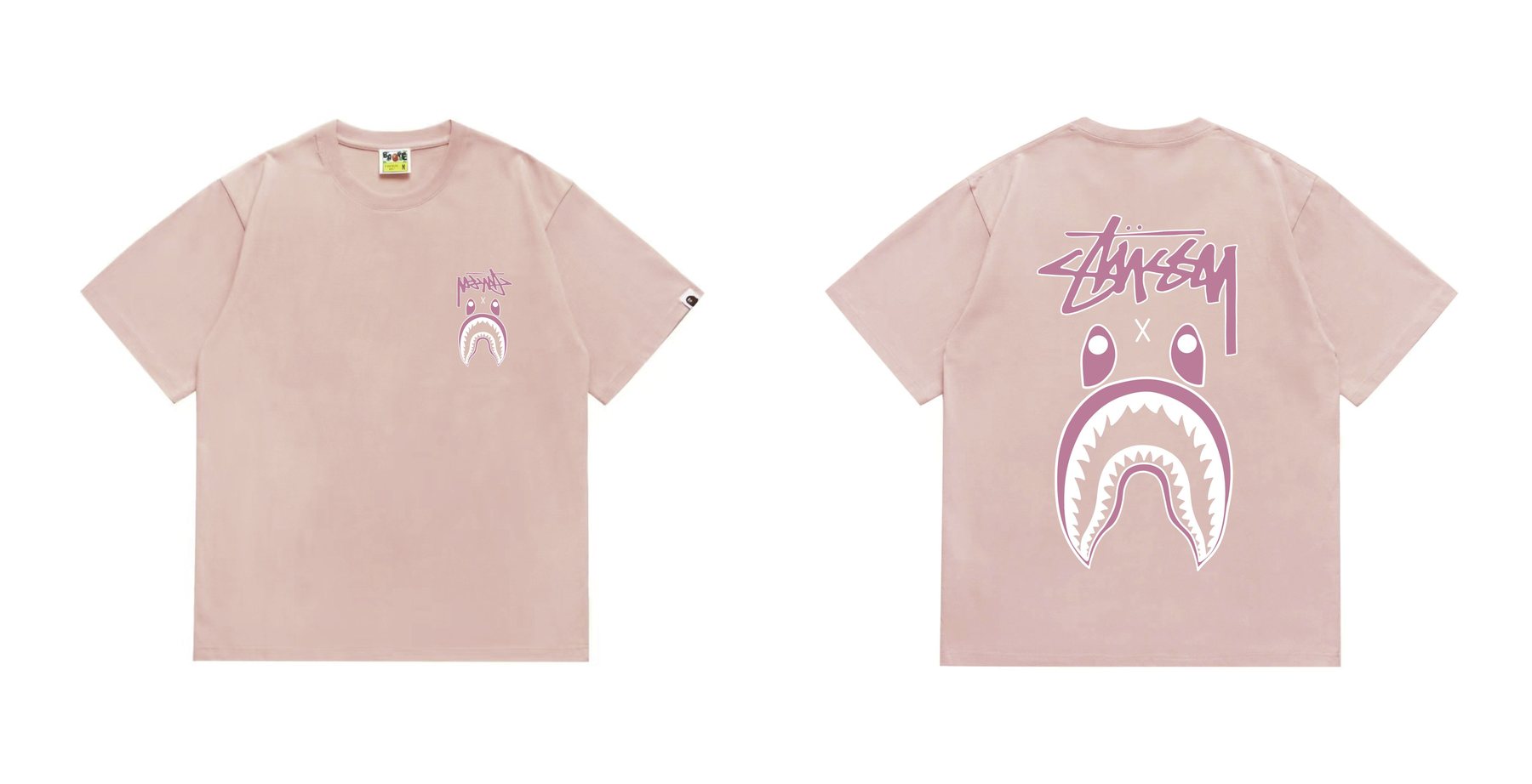 BAPE Tonal Shark Wordmark Graphic T-Shirt — comparison