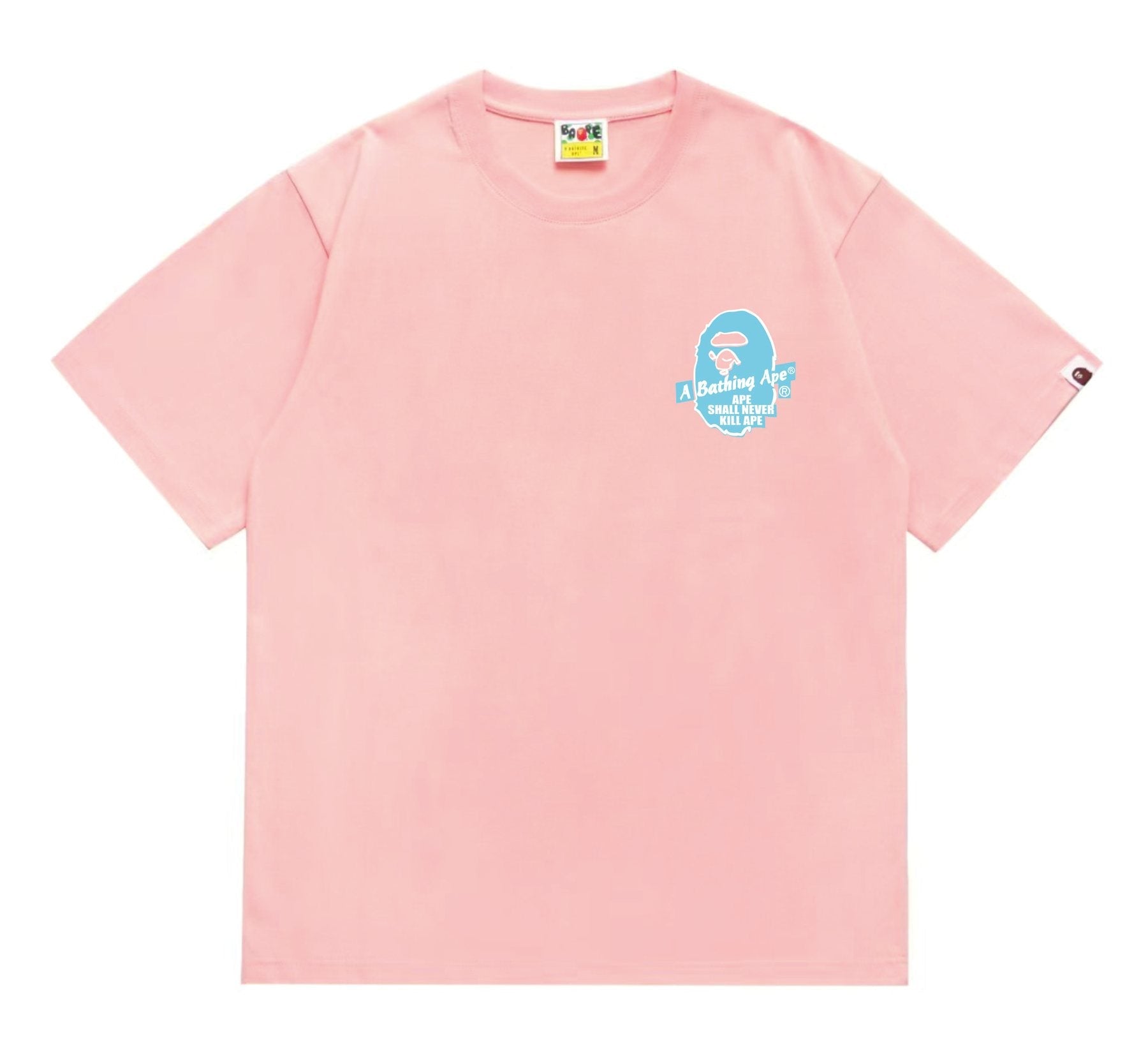 BAPE Blue Accent Camo Ape Circle Graphic T-Shirt — front