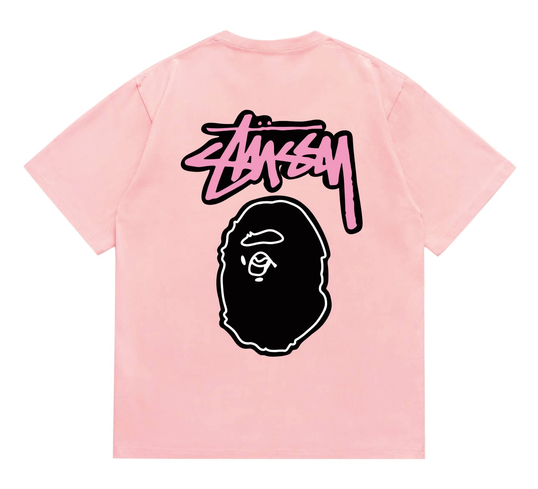BAPE Dark-Face Graffiti Graphic T-Shirt — back