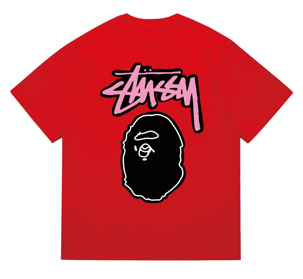 BAPE Dark-Face Graffiti Graphic T-Shirt — back