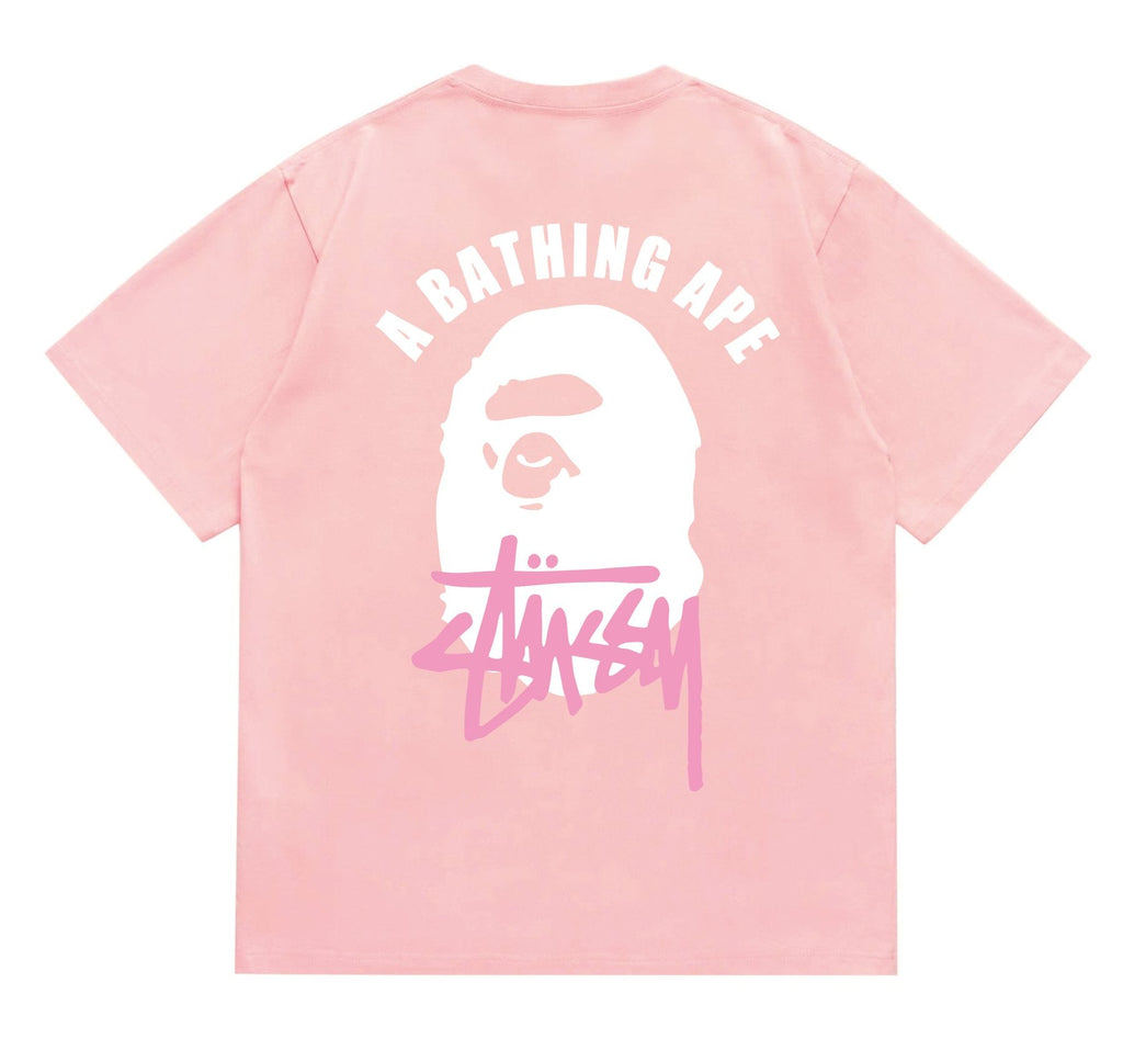 BAPE White Ape Back Graphic T-Shirt — back