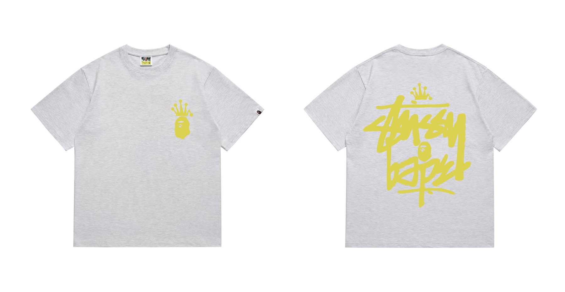 BAPE Crowned Ape Back Graphic Short-Sleeve T-Shirt — front