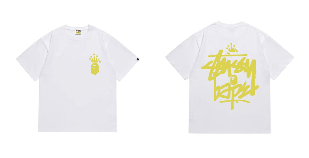 BAPE Crowned Ape Back Graphic Short-Sleeve T-Shirt — front