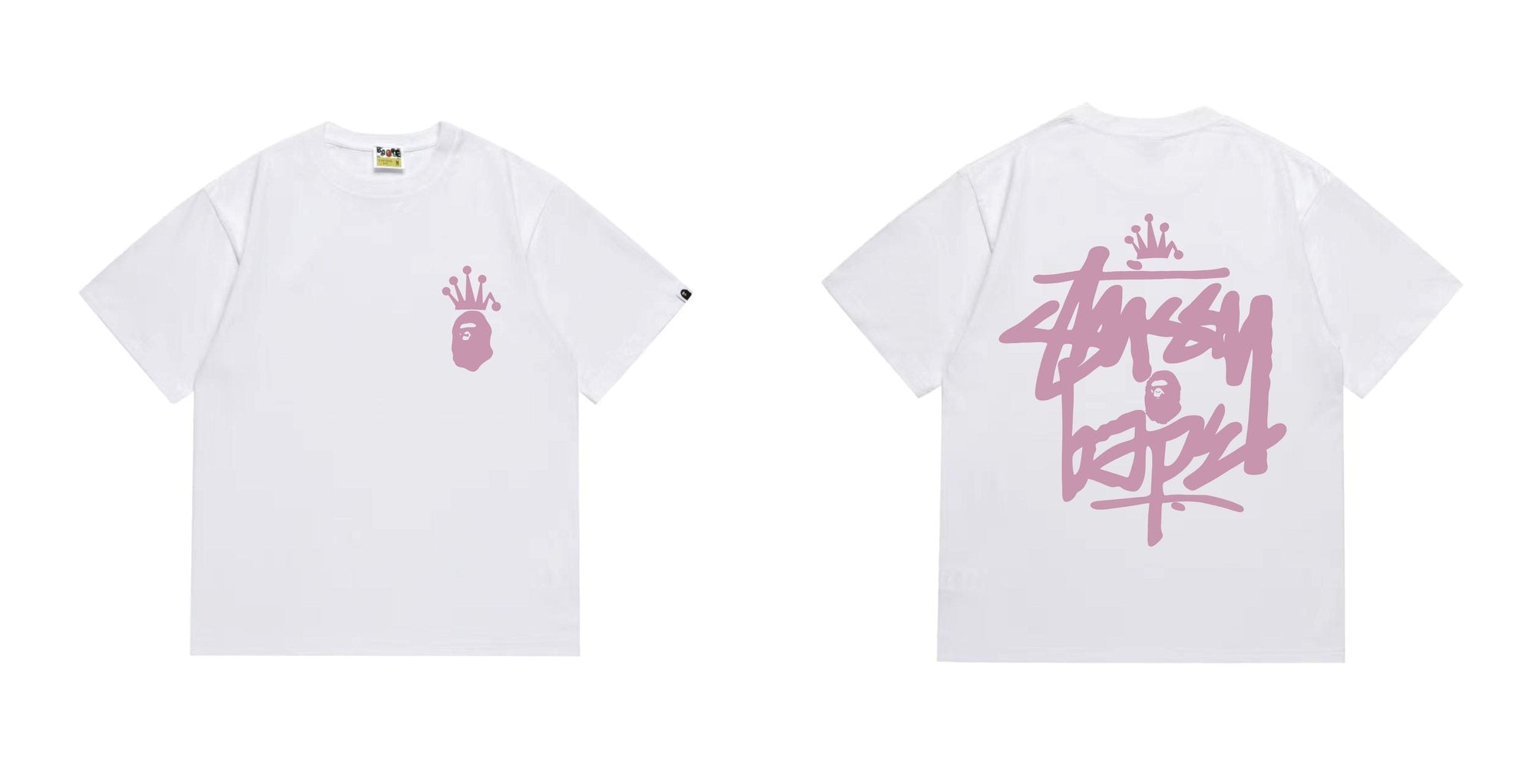 BAPE Crowned Ape Back Graphic Short-Sleeve T-Shirt — hero