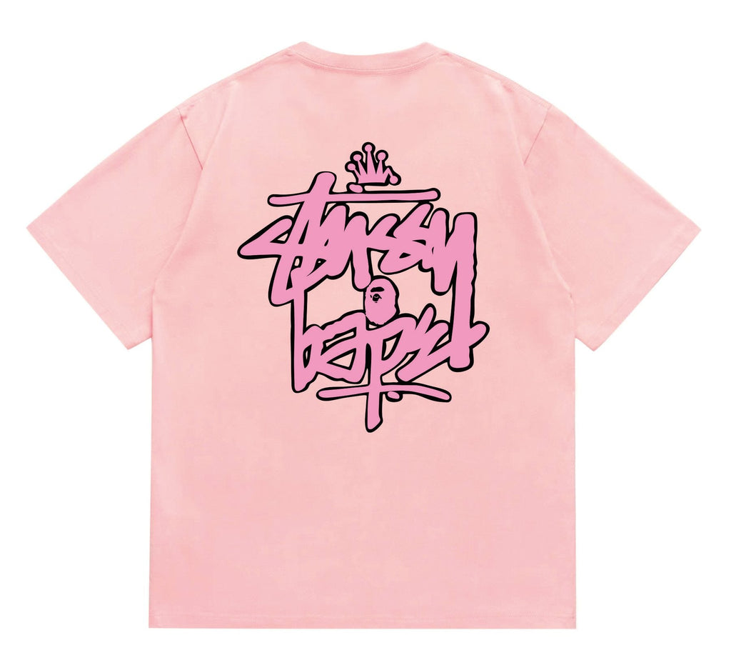 BAPE Crown-Face Graffiti Graphic T-Shirt — back