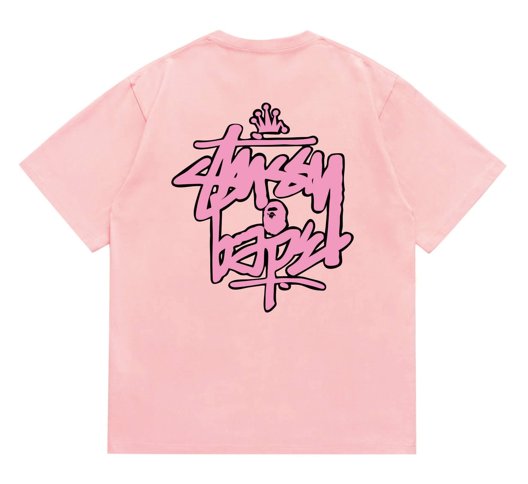 BAPE Crown-Face Graffiti Graphic T-Shirt — back