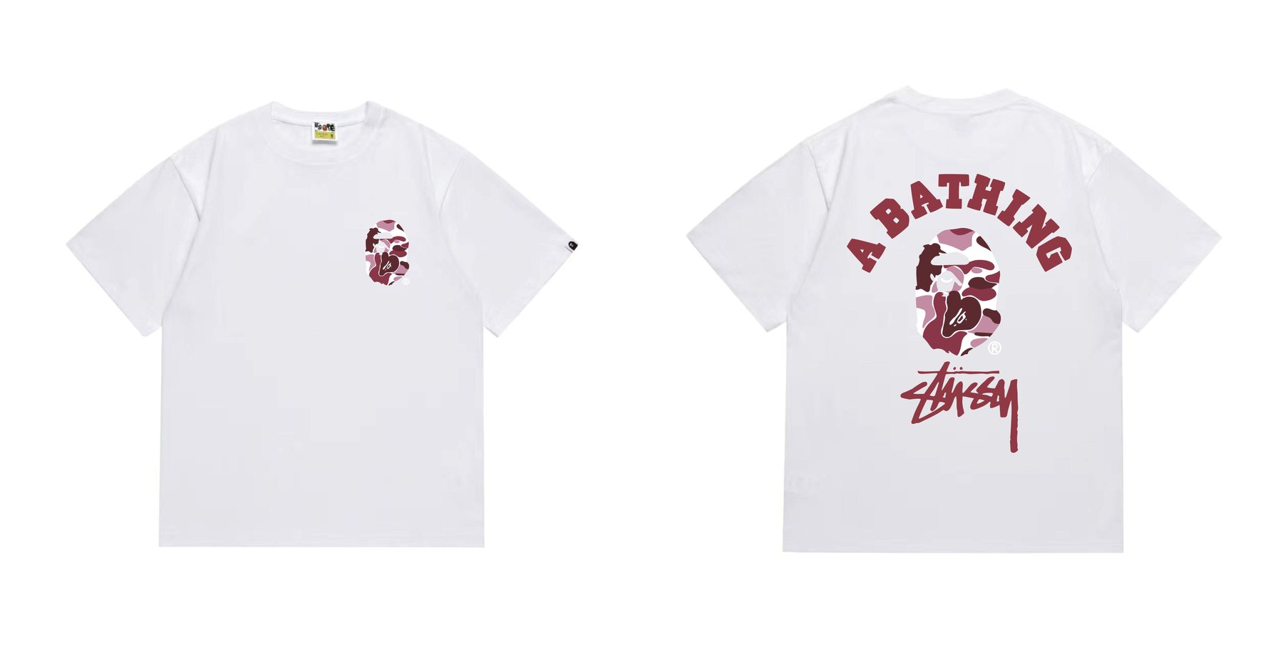 BAPE Ape Head Back Graphic T-Shirt — front