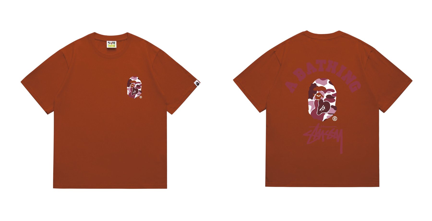 BAPE Ape Head Back Graphic T-Shirt — front