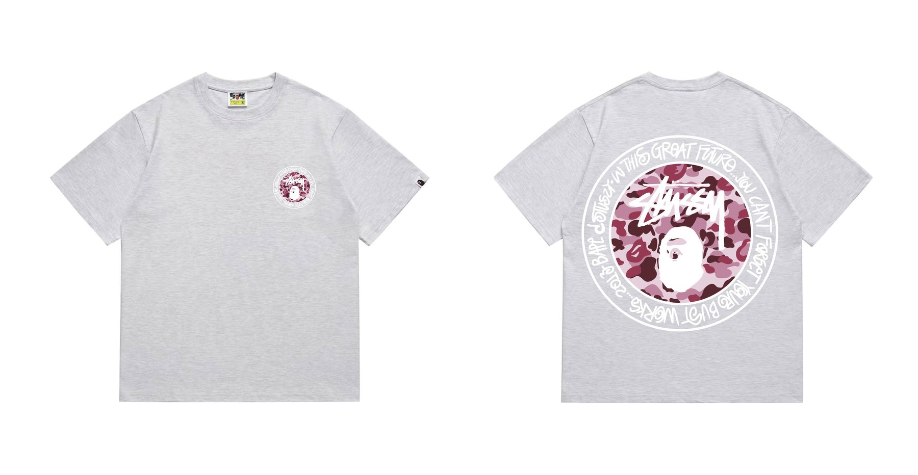 BAPE Light Circular Graphic Short-Sleeve T-Shirt — front