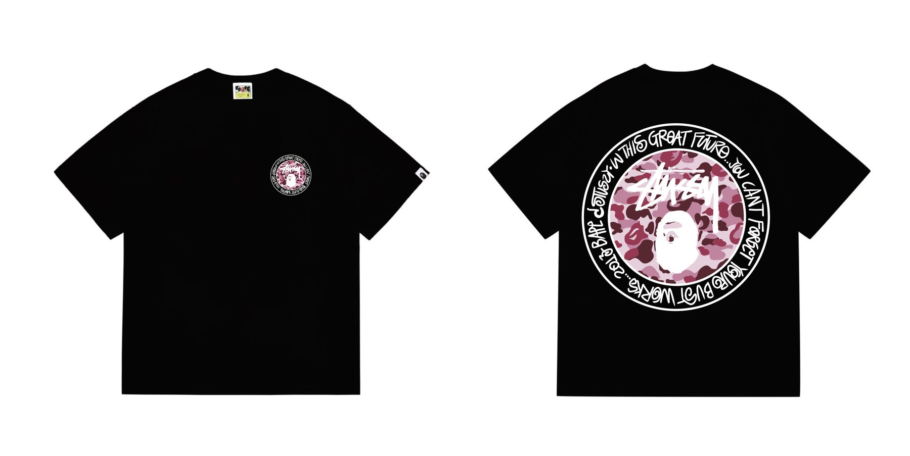 BAPE Light Circular Graphic Short-Sleeve T-Shirt — front