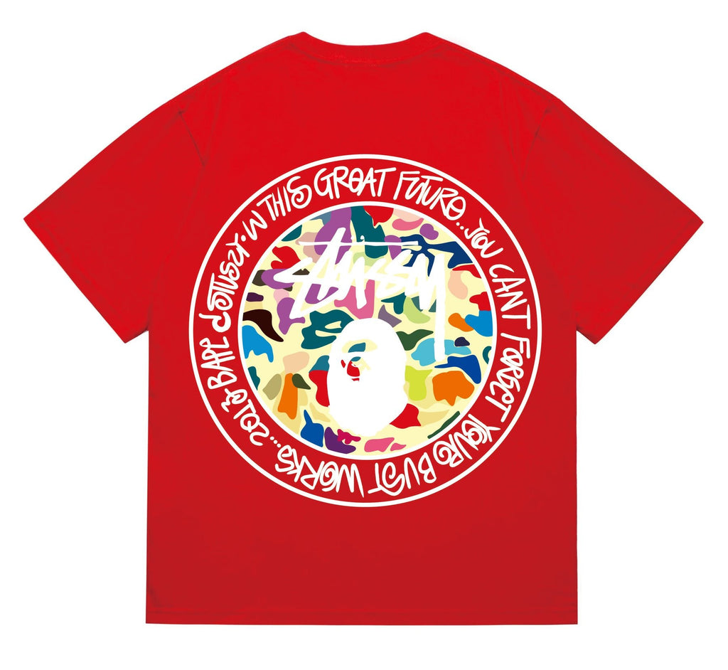 BAPE Circular Wordmark Graphic T-Shirt — back