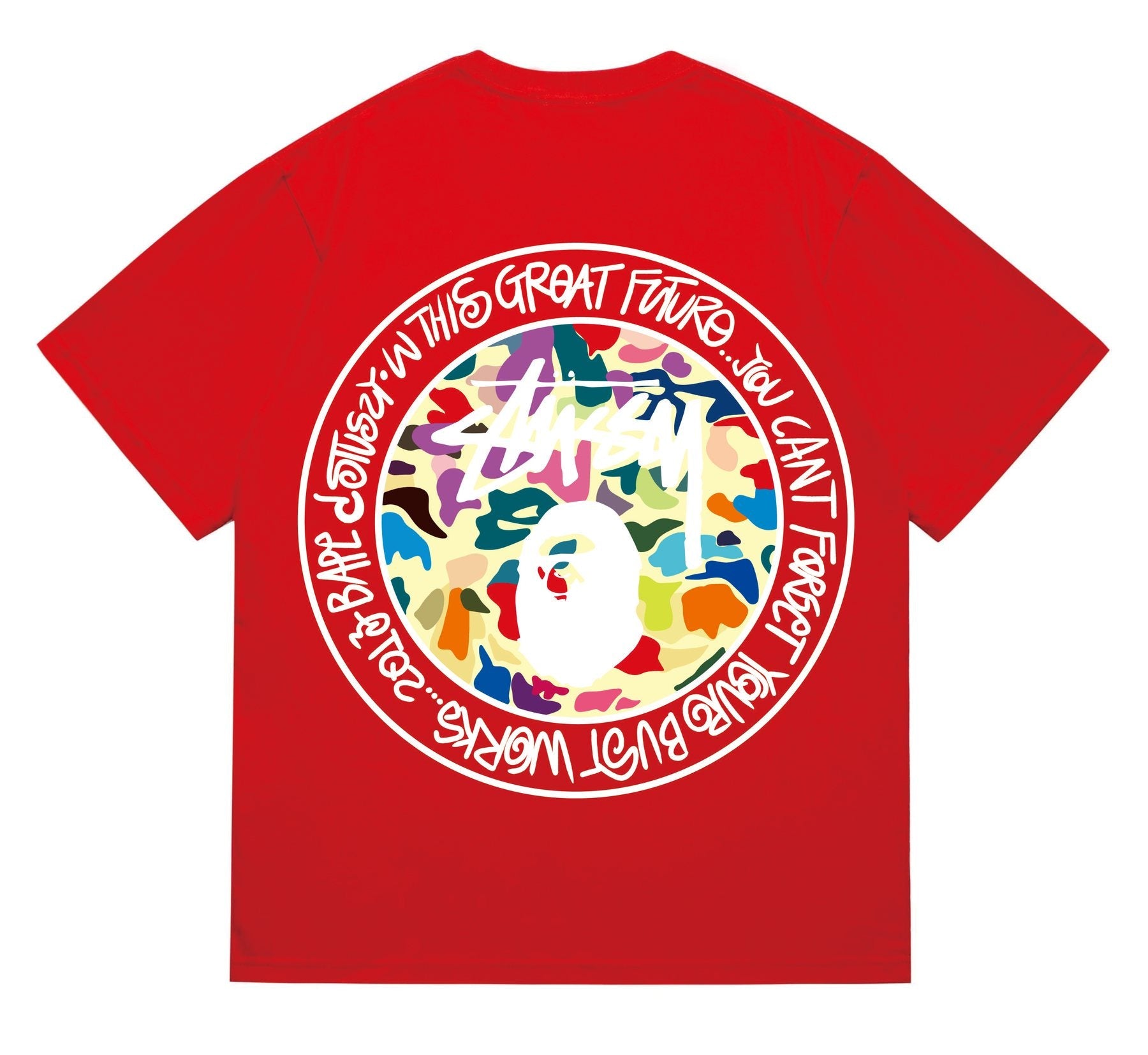 BAPE Circular Wordmark Graphic T-Shirt — back