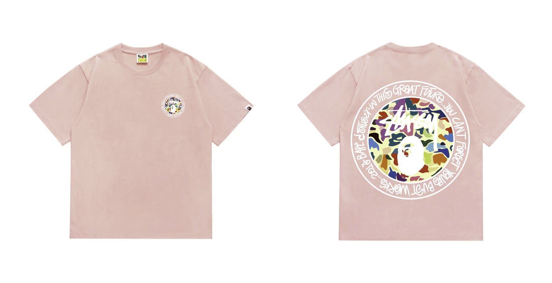 BAPE Circular Wordmark Graphic T-Shirt — comparison