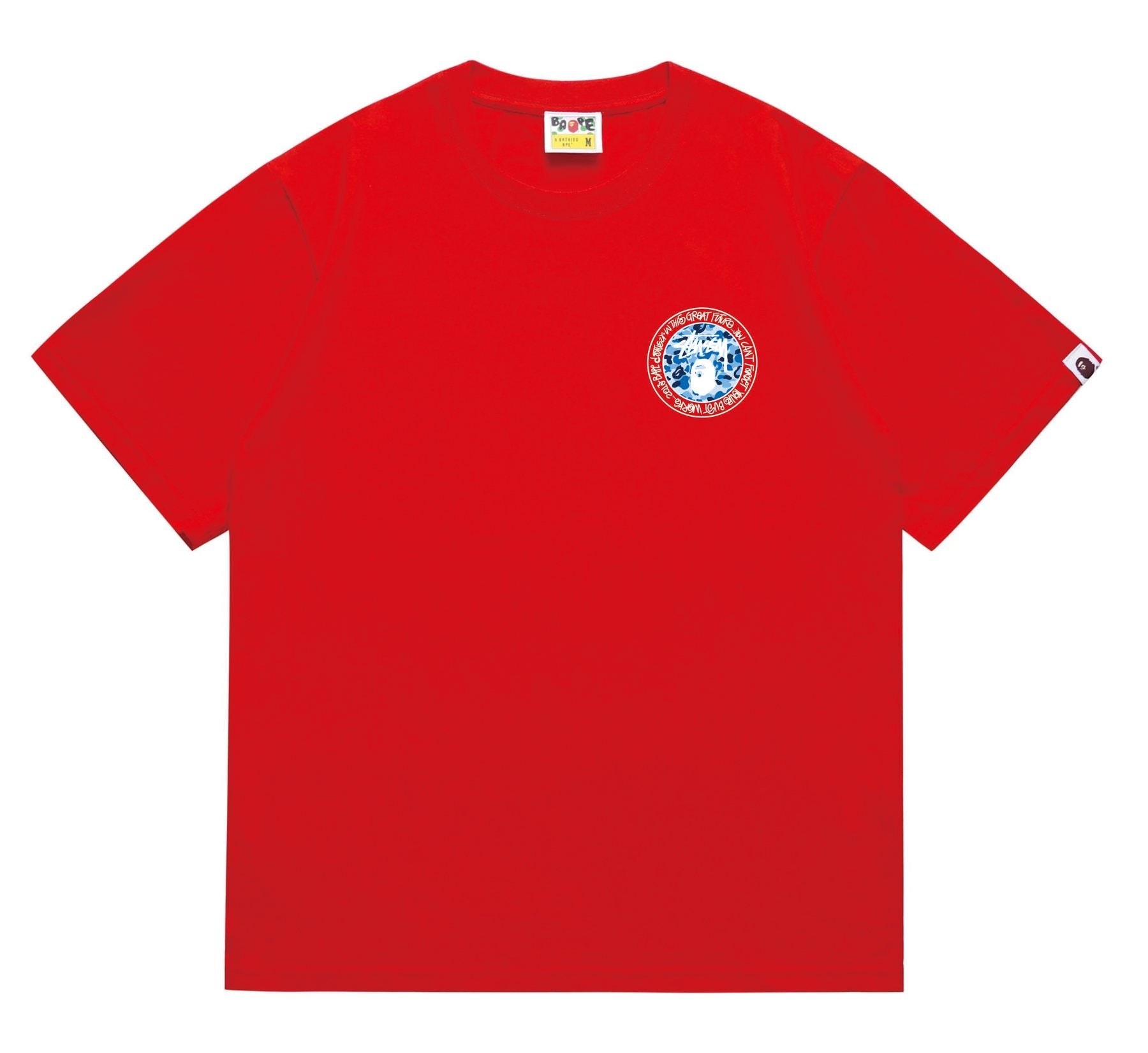 BAPE White-Ring Camo Back Graphic T-Shirt — front